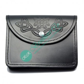Celtic Embossed Bagpiper Sporran Pouch